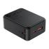 ACEFAST M28 10000mAh Power Bank LED digital display of battery charge level 22.5W Fast Charging 2 Type-C + USB-A Phone Charger with Cable - Gray